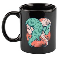 Gemini Zodiac Girl 11oz C Handle Ceramic Mug