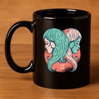 Gemini Zodiac Girl 11oz C Handle Ceramic Mug