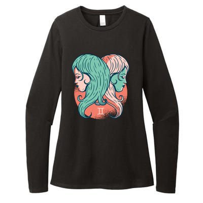 Gemini Zodiac Girl Womens CVC Long Sleeve Shirt