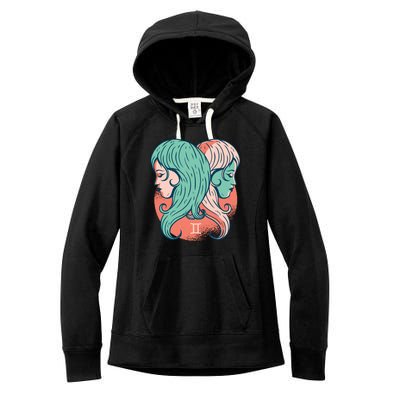 Gemini Zodiac Girl Women's Fleece Hoodie