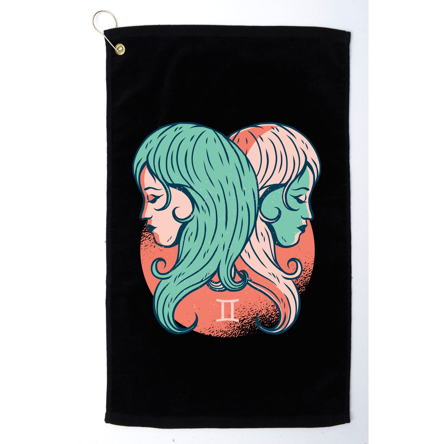 Gemini Zodiac Girl Golf Towel