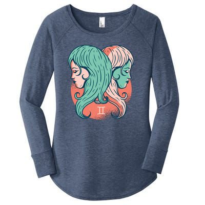 Gemini Zodiac Girl Women's Perfect Tri Tunic Long Sleeve Shirt