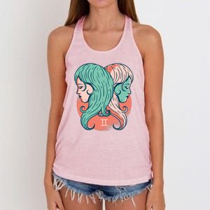 Gemini Zodiac Girl Women's Knotted Racerback Tank