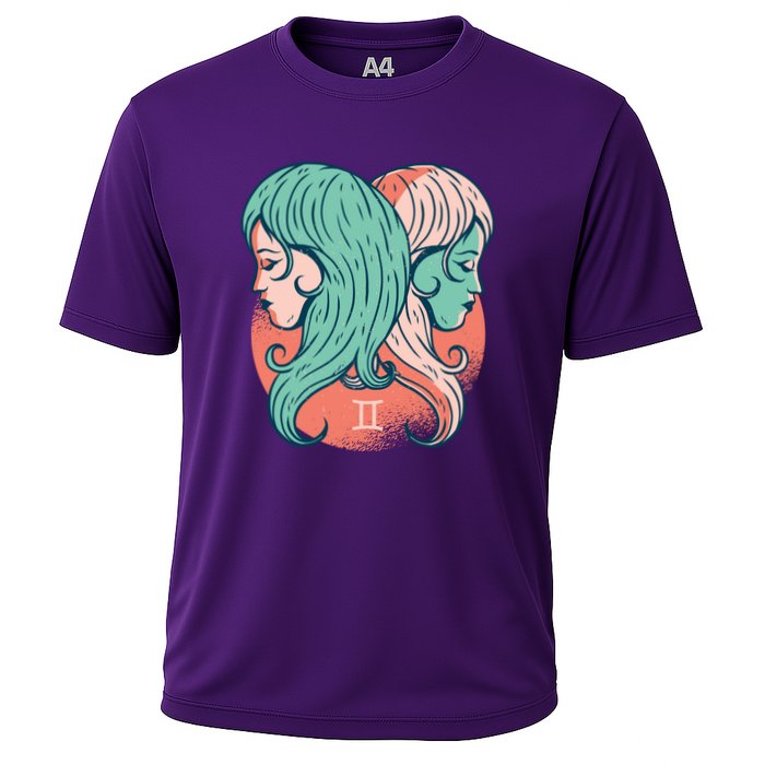 Gemini Zodiac Girl Cooling Performance Crew T-Shirt