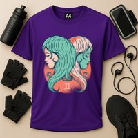 Gemini Zodiac Girl Cooling Performance Crew T-Shirt