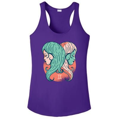 Gemini Zodiac Girl Ladies PosiCharge Competitor Racerback Tank