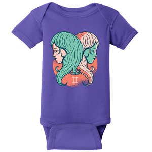 Gemini Zodiac Girl Baby Bodysuit