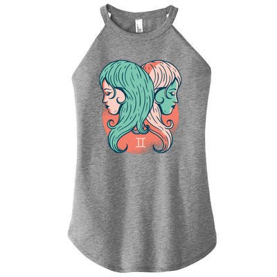 Gemini Zodiac Girl Women's Perfect Tri Rocker Tank