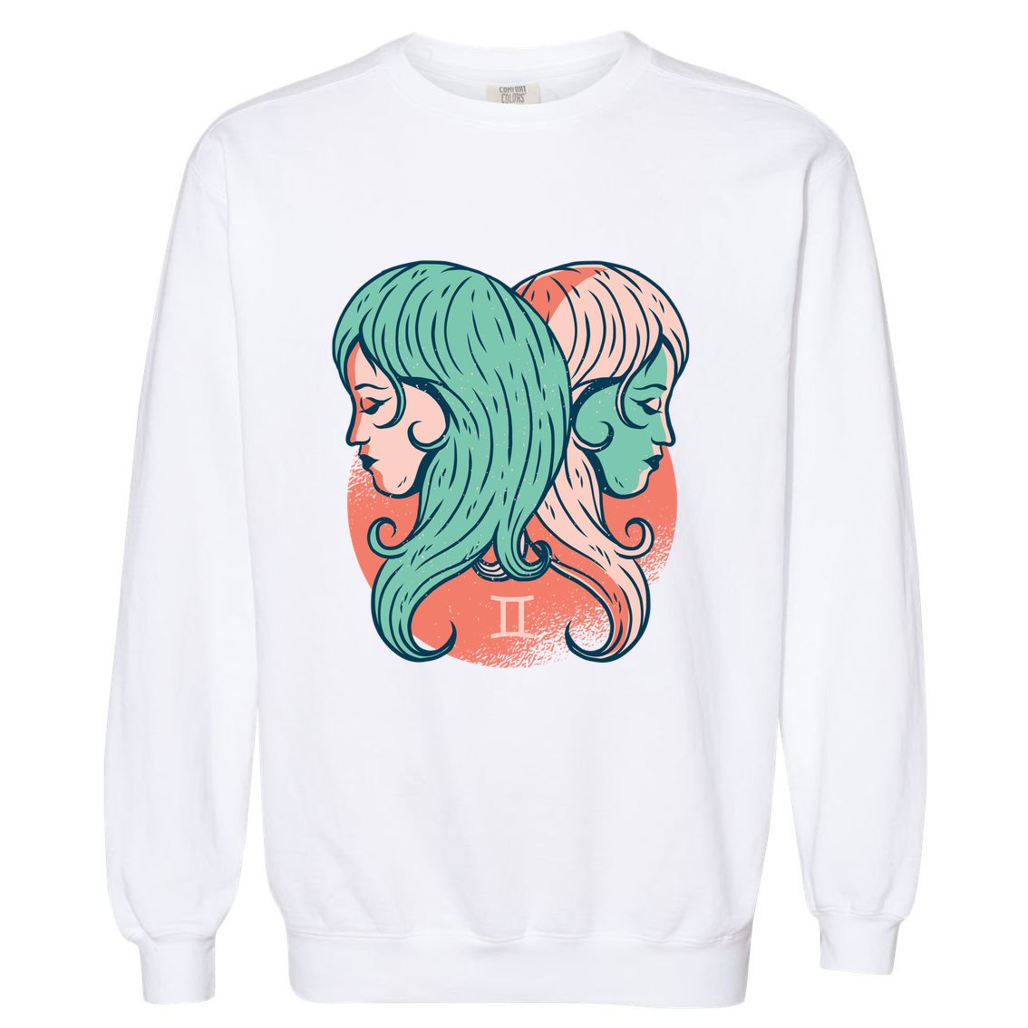 Gemini Zodiac Girl Garment-Dyed Sweatshirt