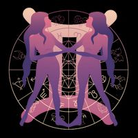 Gemini Zodiac Symbol Backpack