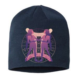 Gemini Zodiac Symbol Sustainable Beanie