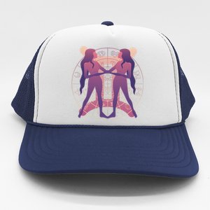 Gemini Zodiac Symbol Trucker Hat