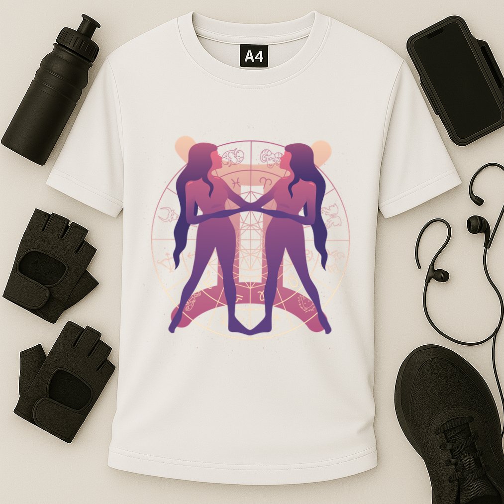 Gemini Zodiac Symbol Performance Shirt