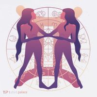 Gemini Zodiac Symbol Button