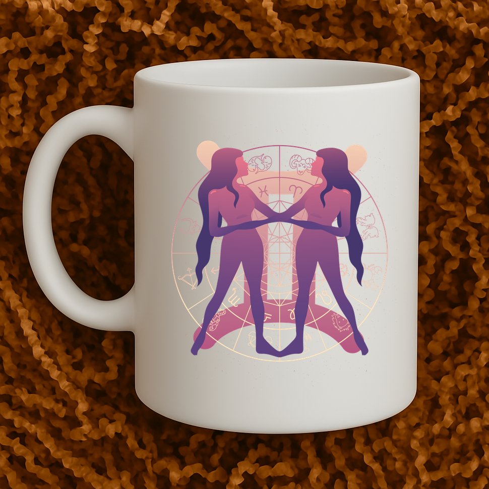 Gemini Zodiac Symbol Mug
