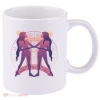 Gemini Zodiac Symbol 11oz C Handle Ceramic Mug