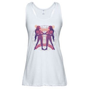 Gemini Zodiac Symbol Ladies Essential Flowy Tank