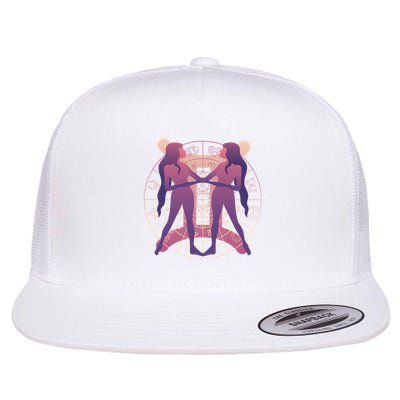 Gemini Zodiac Symbol Flatbill Hat