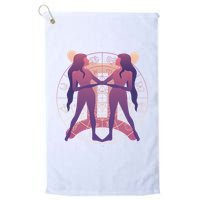 Gemini Zodiac Symbol Golf Towel