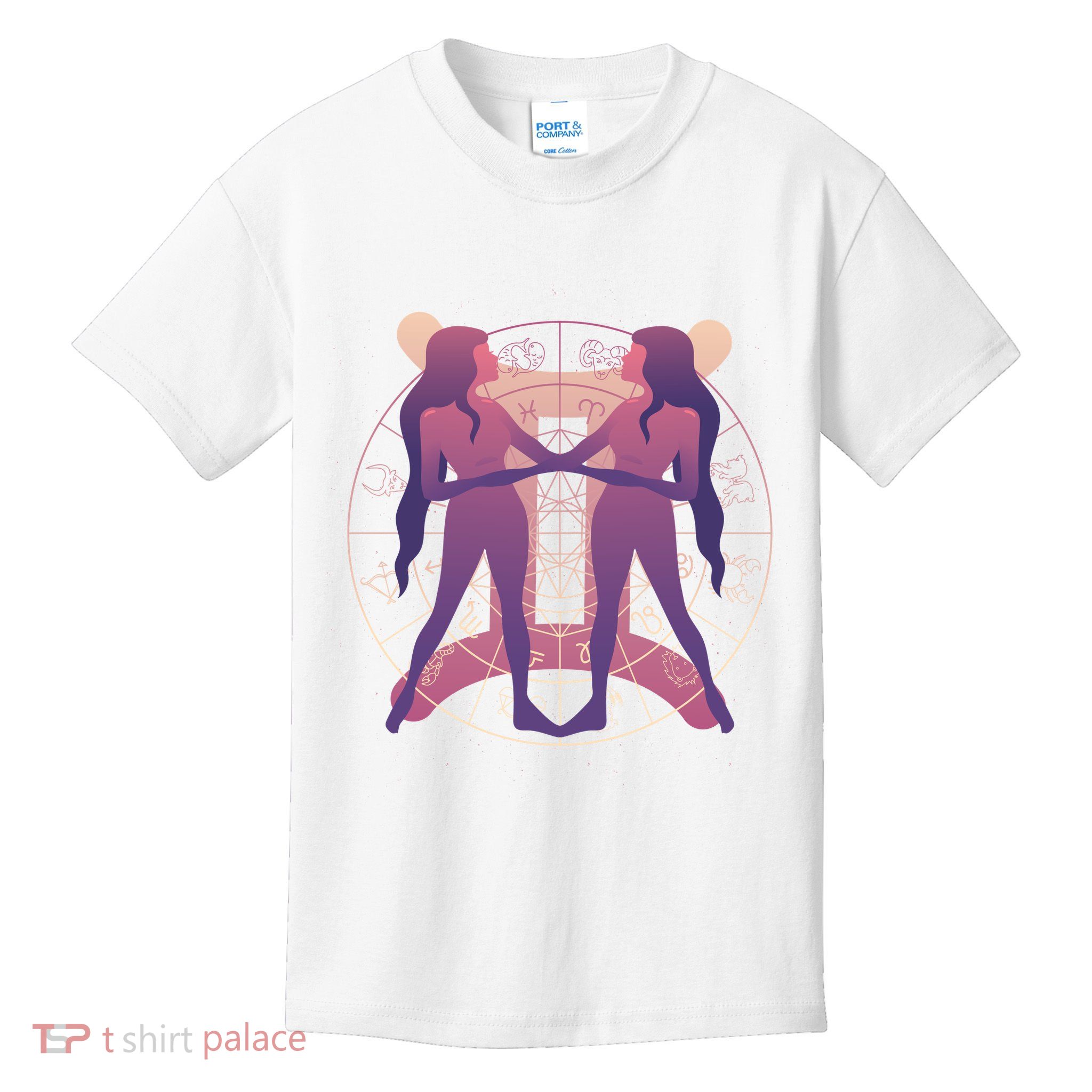 Gemini Zodiac Symbol Kids T-Shirt