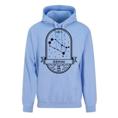 Gemini Zodiac Symbol Design Unisex Surf Hoodie