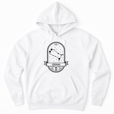 Gemini Zodiac Symbol Design Hoodie