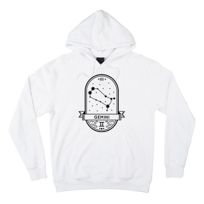 Gemini Zodiac Symbol Design Hoodie