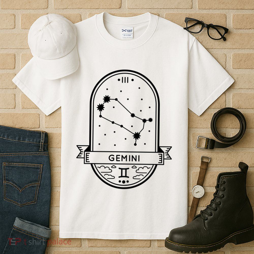 Gemini Zodiac Symbol Design Tall T-Shirt