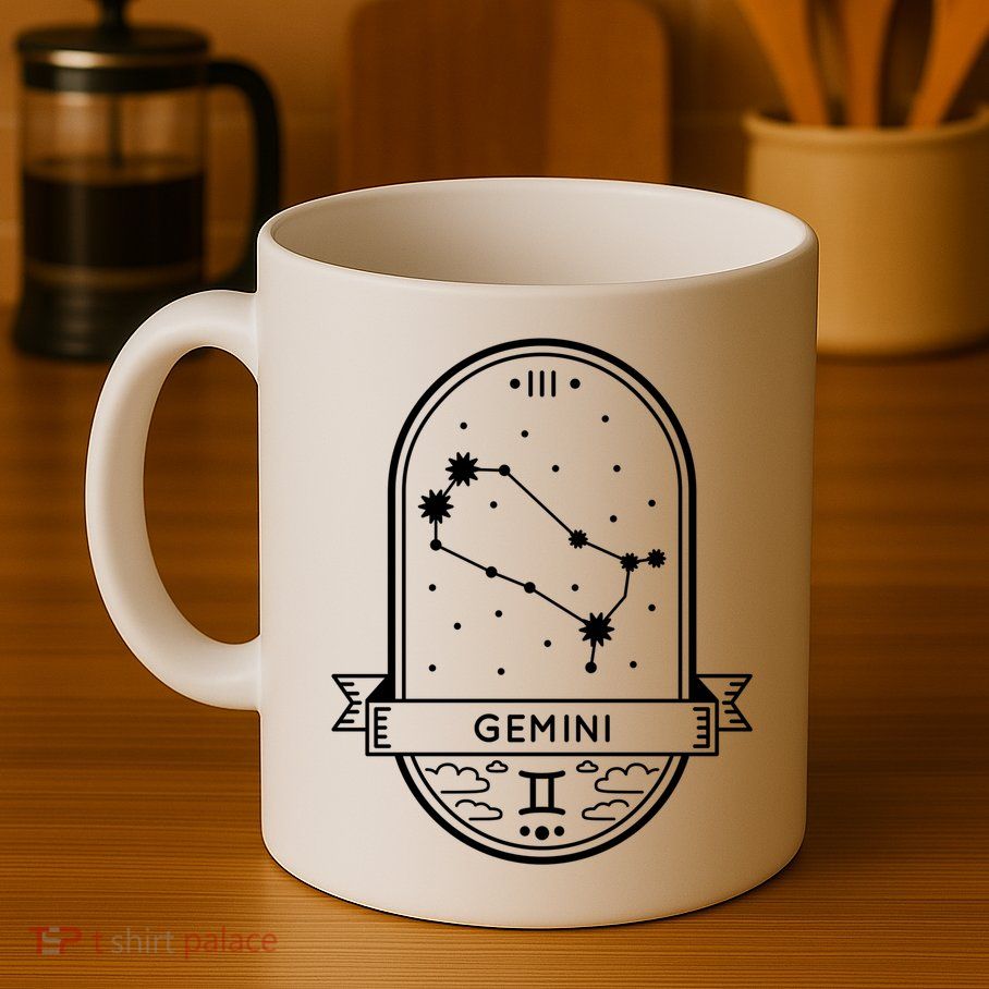 Gemini Zodiac Symbol Design Mug