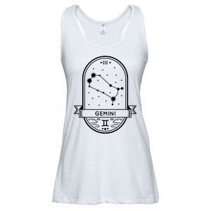 Gemini Zodiac Symbol Design Ladies Essential Flowy Tank