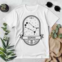 Gemini Zodiac Symbol Design Premium T-Shirt