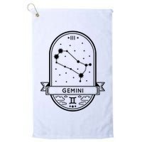Gemini Zodiac Symbol Design Golf Towel