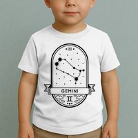 Gemini Zodiac Symbol Design Toddler T-Shirt
