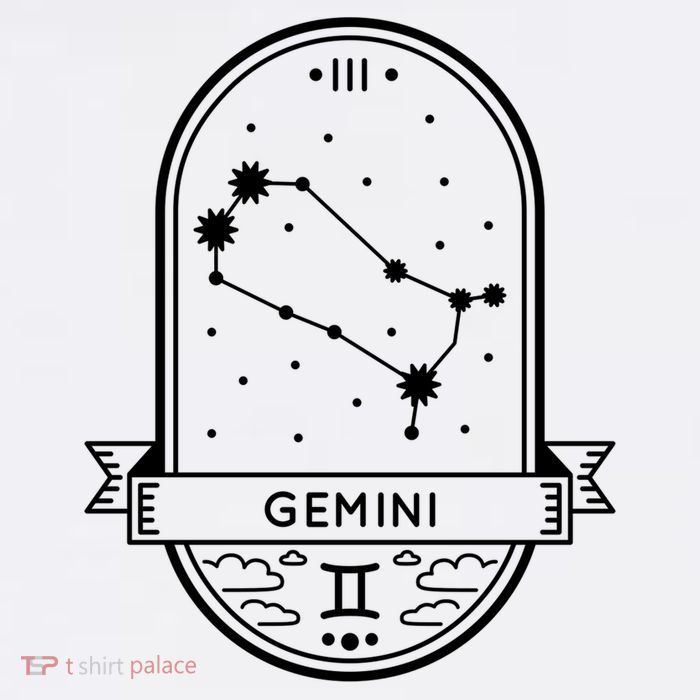 Gemini Zodiac Symbol Design Visor