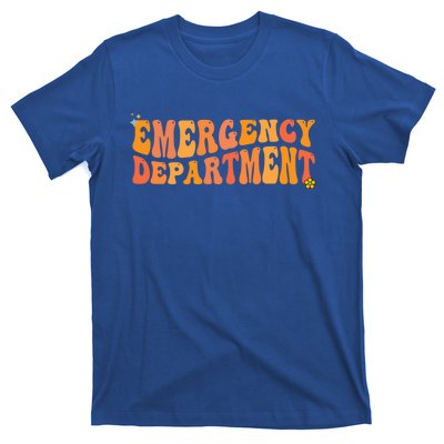 Groovy Emergency Nurse Ed Nurse Er Emergency Departt Gift T-Shirt