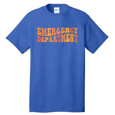 Groovy Emergency Nurse Ed Nurse Er Emergency Departt Gift Tall T-Shirt