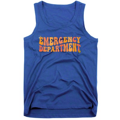 Groovy Emergency Nurse Ed Nurse Er Emergency Departt Gift Tank Top