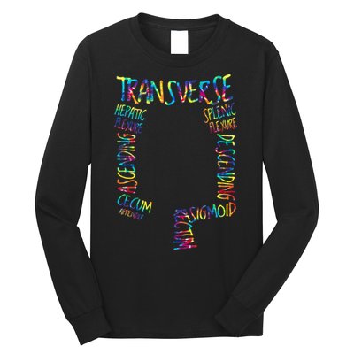 Gi Endoscopy Nurse Endo Tech Colonoscopy Map Long Sleeve Shirt
