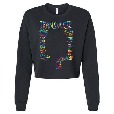 Gi Endoscopy Nurse Endo Tech Colonoscopy Map Cropped Pullover Crew