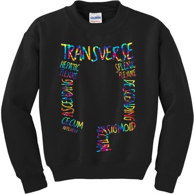 Gi Endoscopy Nurse Endo Tech Colonoscopy Map Kids Sweatshirt