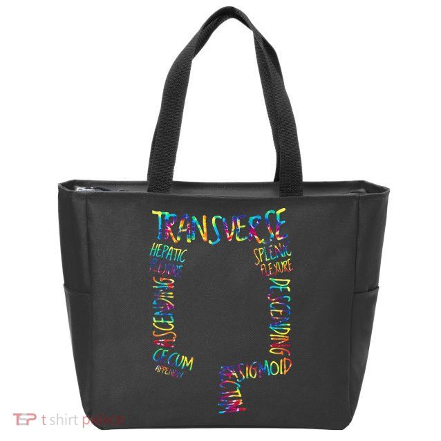 Gi Endoscopy Nurse Endo Tech Colonoscopy Map Zip Tote Bag