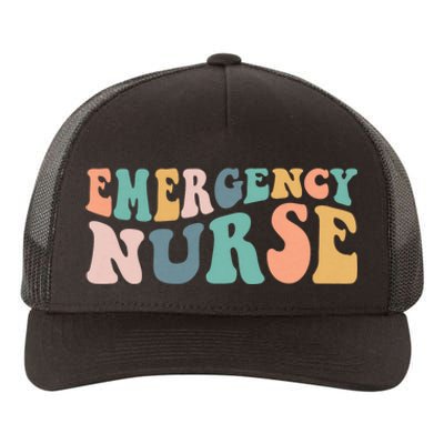 Groovy Er Nurse Emergency Room Nurse School Women Nursing Yupoong Adult 5-Panel Trucker Hat