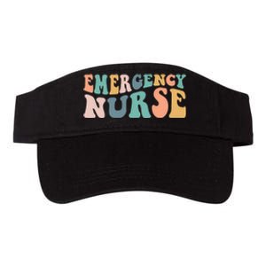 Groovy Er Nurse Emergency Room Nurse School Women Nursing Valucap Bio-Washed Visor