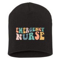 Groovy Er Nurse Emergency Room Nurse School Women Nursing Short Acrylic Beanie