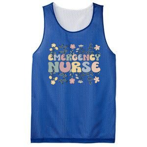 Groovy Emergency Nurse Flowers Emergency Nursing Gift Mesh Reversible Basketball Jersey Tank