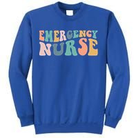 Groovy Er Nurse Emergency Room Nurse School Nursing Gift Sweatshirt