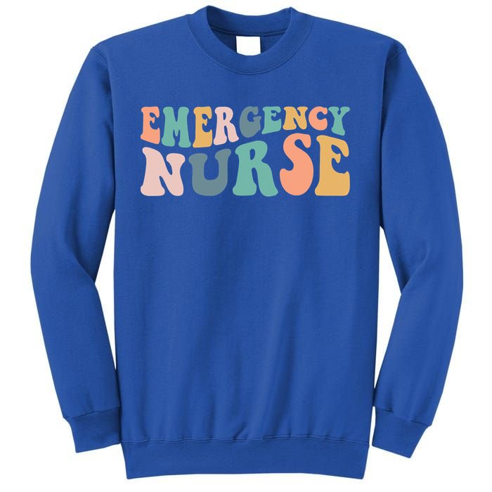 Groovy Er Nurse Emergency Room Nurse School Nursing Gift Sweatshirt