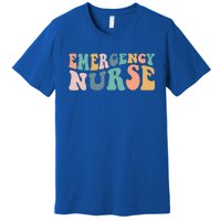 Groovy Er Nurse Emergency Room Nurse School Nursing Gift Premium T-Shirt