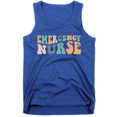 Groovy Er Nurse Emergency Room Nurse School Nursing Gift Tank Top