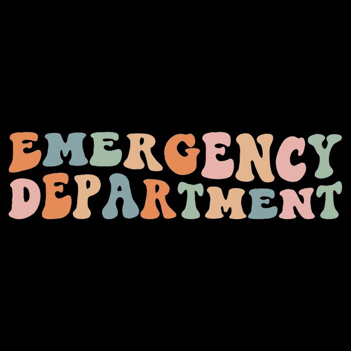 Groovy Emergency Nurse ED ER Emergency Department Nursing Cooling Performance Crew T-Shirt